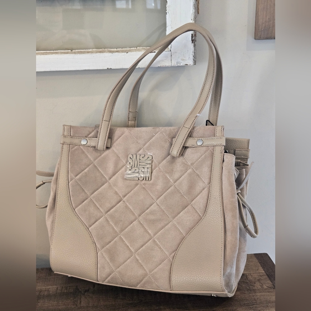 NWT New Steve Madden Bripley 2 Satchel Crossbody Shoulder Bag Timeless Taupe